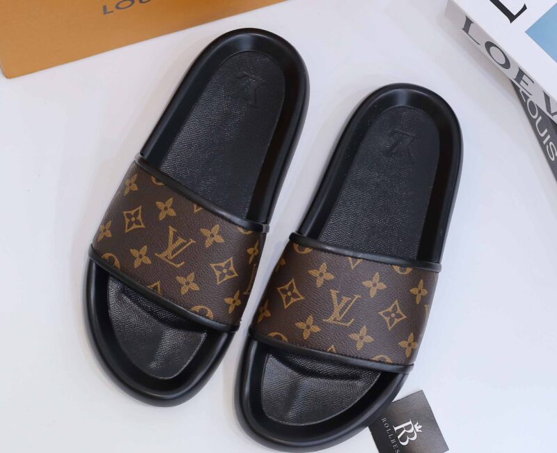 Dép Louis Vuitton Waterfront Mule Macassar Best Quality