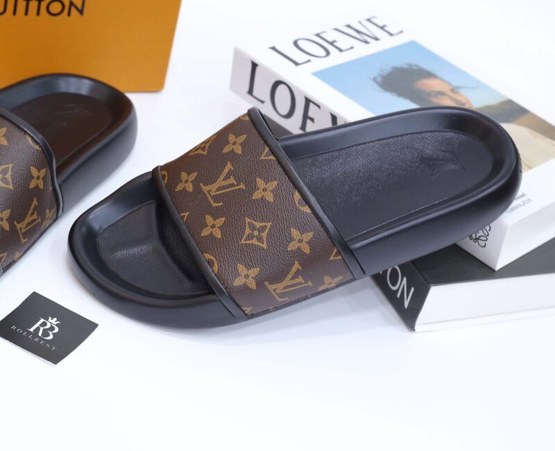 Dép Louis Vuitton Waterfront Mule Macassar Best Quality