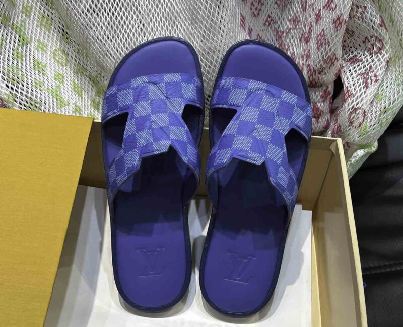 Dép LV Oasis Mule Damier Blue Best Quality