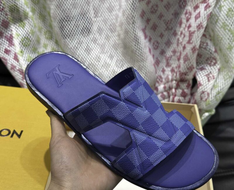 Dép LV Oasis Mule Damier Blue Best Quality