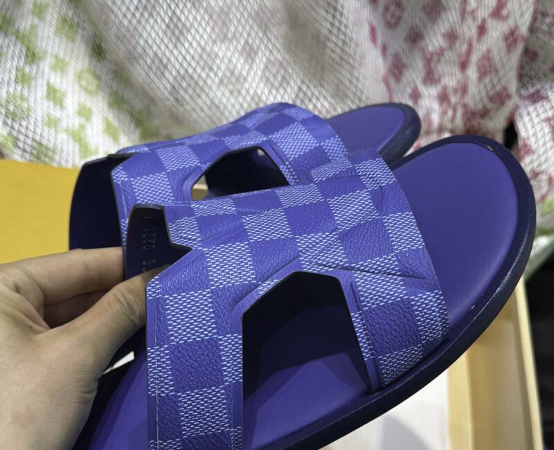 Dép LV Oasis Mule Damier Blue Best Quality