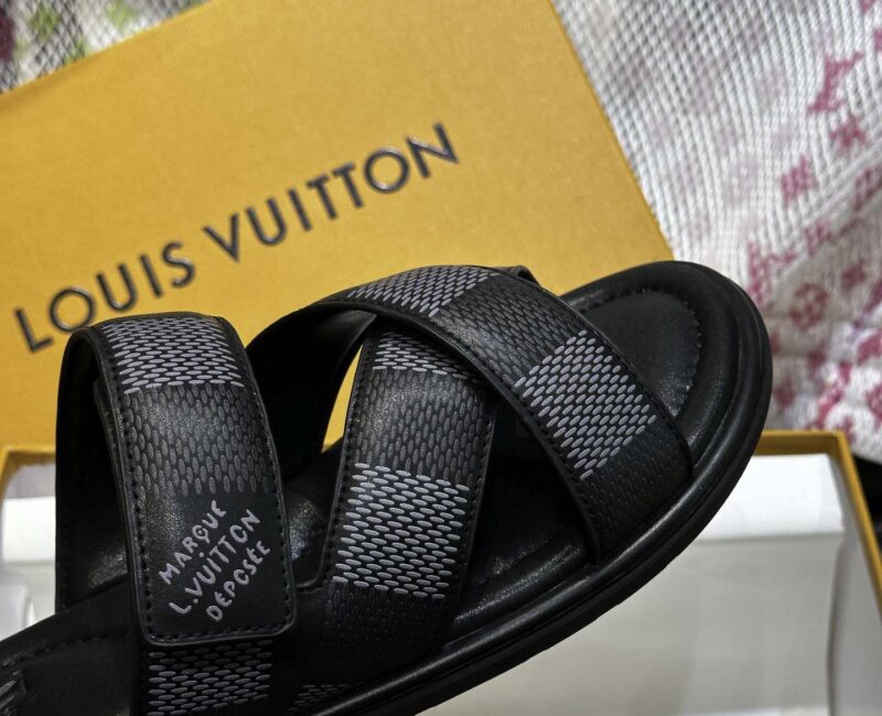 Dép LV Venice Mule Monogram Eclipse Best Quality