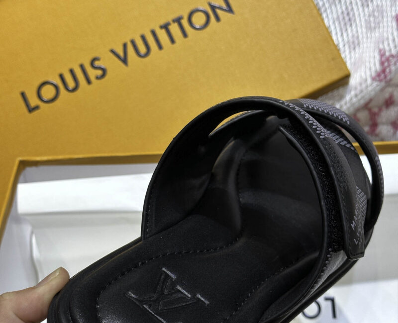 Dép LV Venice Mule Monogram Eclipse Best Quality