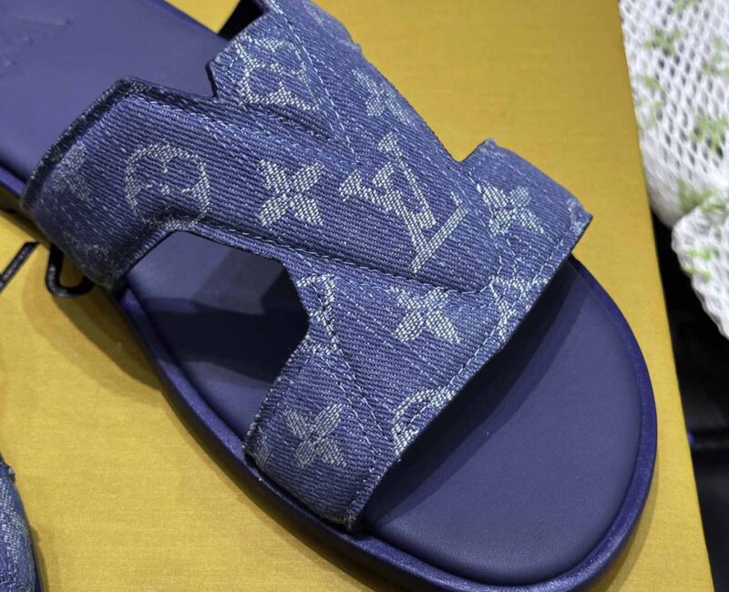 Dép Nam Louis Vuitton Oasis Mules Monogram Denim