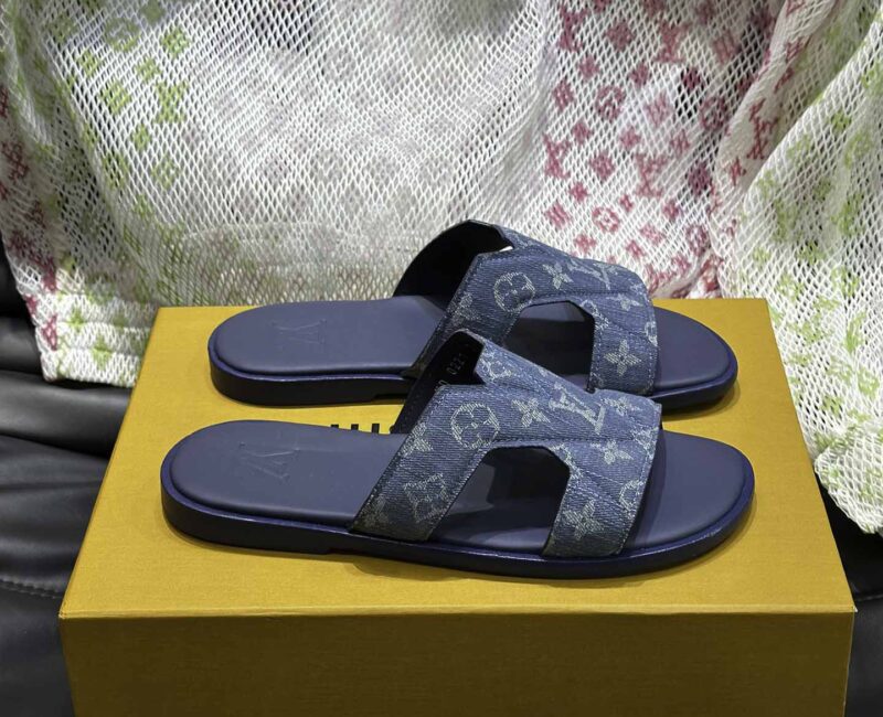 Dép Nam Louis Vuitton Oasis Mules Monogram Denim