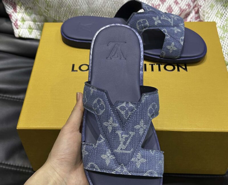 Dép Nam Louis Vuitton Oasis Mules Monogram Denim