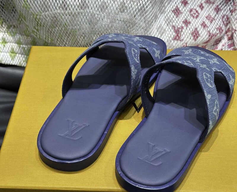 Dép Nam Louis Vuitton Oasis Mules Monogram Denim