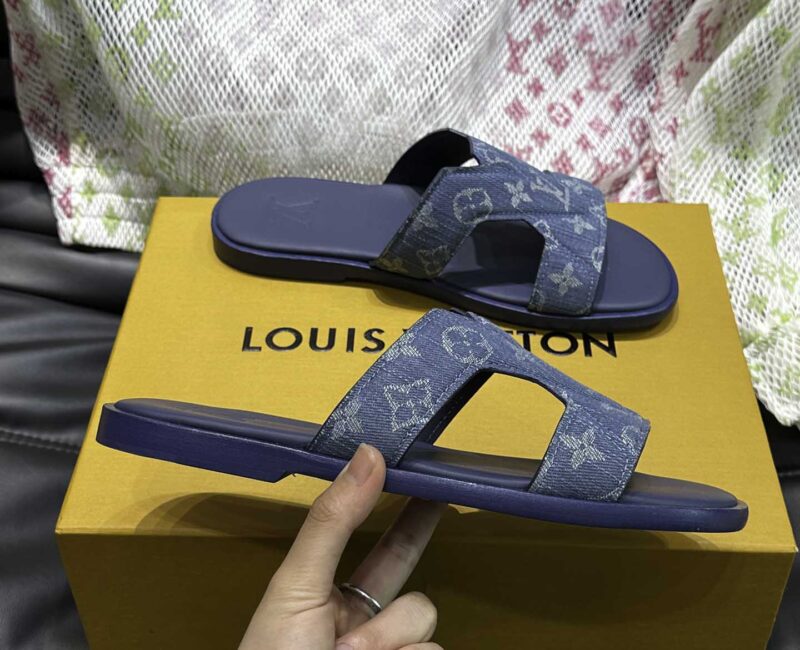 Dép Nam Louis Vuitton Oasis Mules Monogram Denim