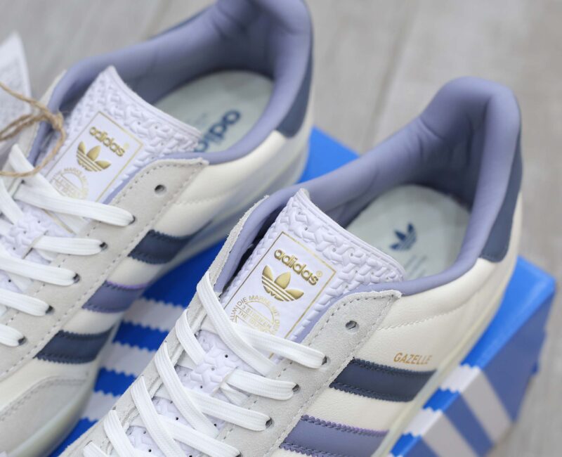 Giày Adidas Originals Gazelle Indoor White Navy Like Auth