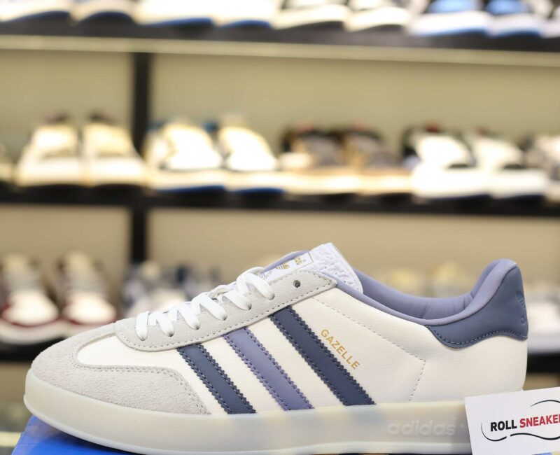 Giày Adidas Originals Gazelle Indoor White Navy Like Auth