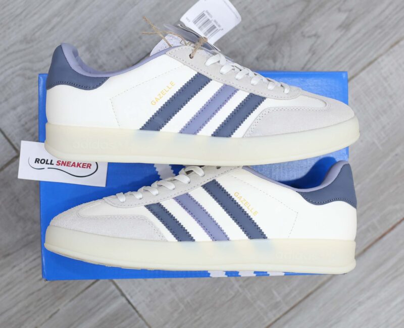 Giày Adidas Originals Gazelle Indoor White Navy Like Auth