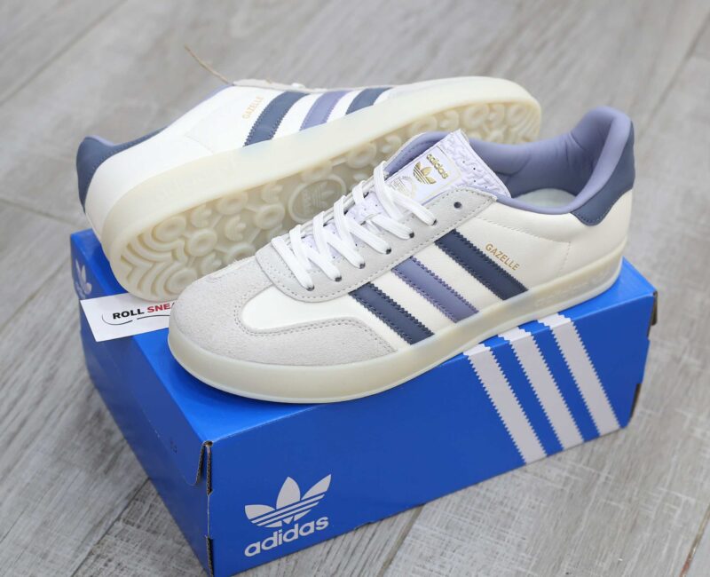 Giày Adidas Originals Gazelle Indoor White Navy Like Auth