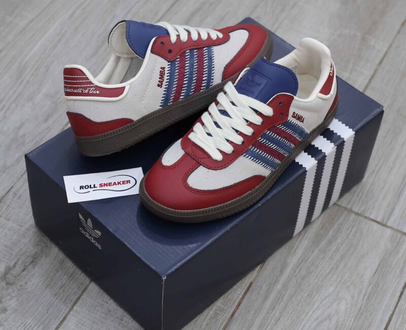 Giày Adidas Samba OG Notitle Maroon Like Auth