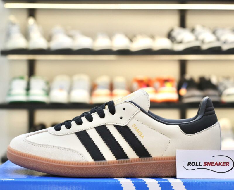 Giày Adidas Samba OG White Black Sand Strata Like Auth