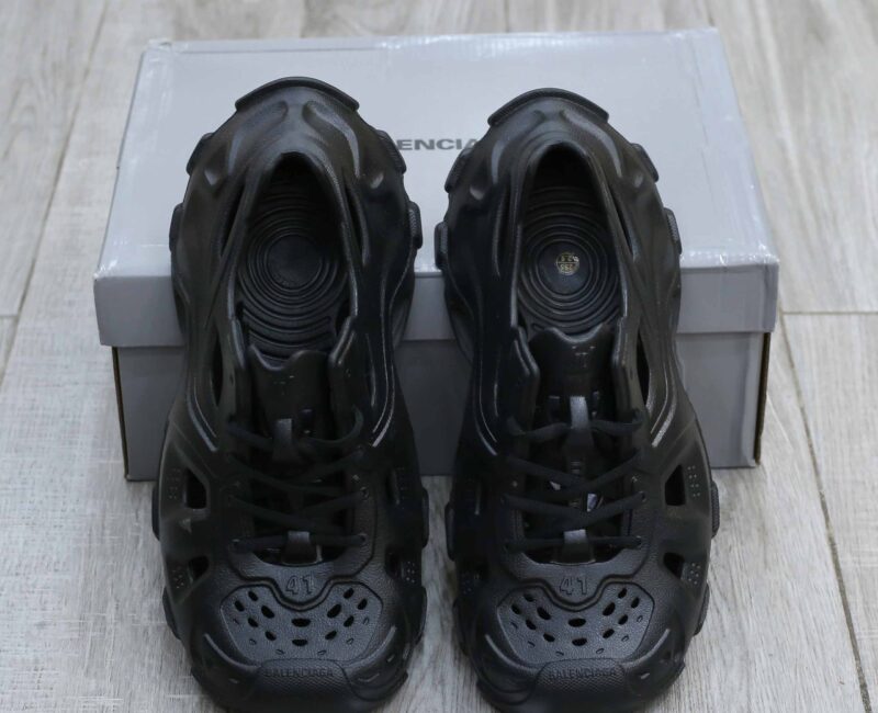 Giày Balenciaga HD Lace Up Black Like Auth