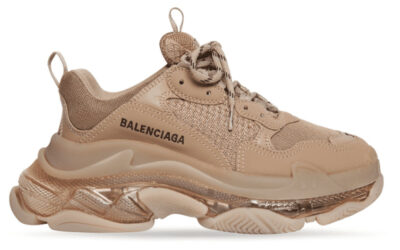 Giày Balenciaga Triple S Clear Sole Sneaker in Brown Like Auth