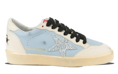 Giày Golden Goose Ball Star Leather Trainers Blue Best Quality