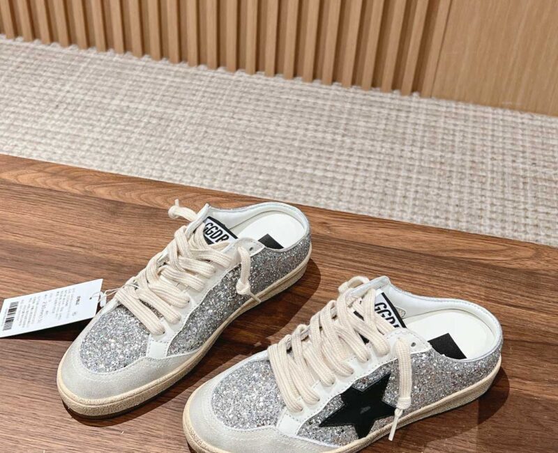 Giày Golden Goose Ball Star Slip on Glitter Detailing Best Quality