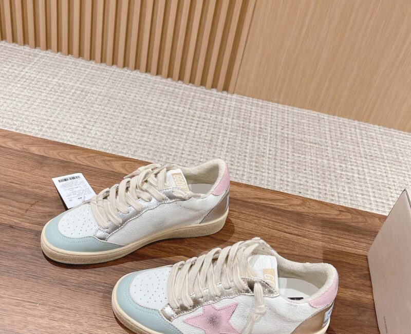 Giày Golden Goose Ball Star Suede Star-Patch Leather Trainers Best Quality