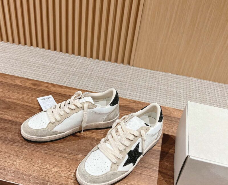 Giày Golden Goose Ball Star Taupe Grey