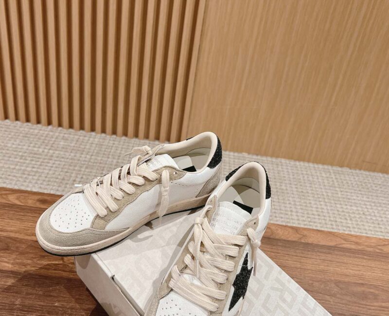 Giày Golden Goose Ball Star Taupe Grey