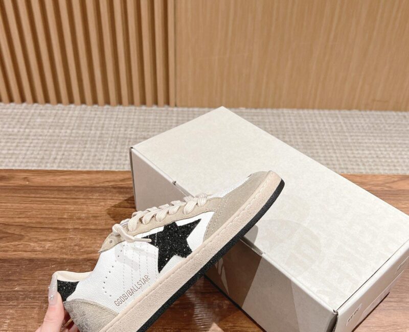 Giày Golden Goose Ball Star Taupe Grey