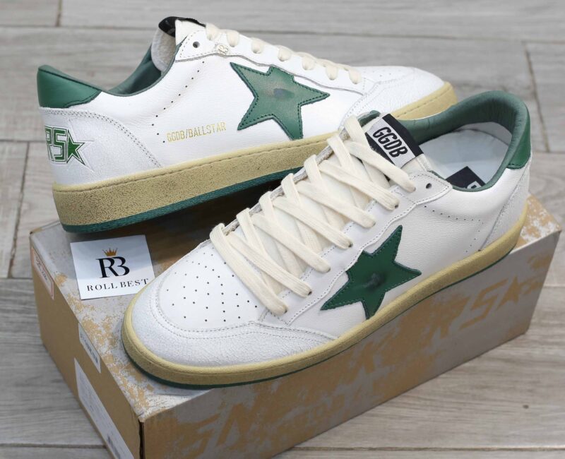 Giày Golden Goose Ball Star White Green Best Quality