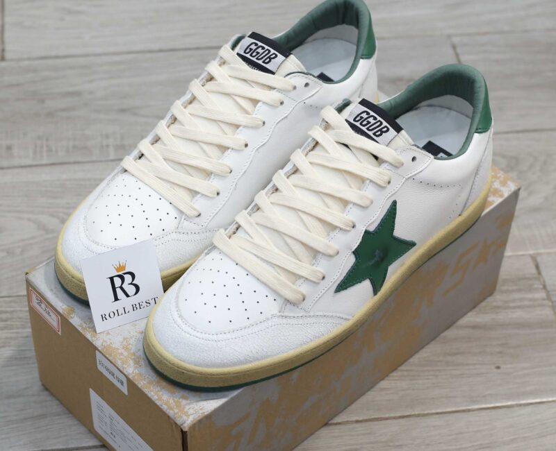 Giày Golden Goose Ball Star White Green Best Quality