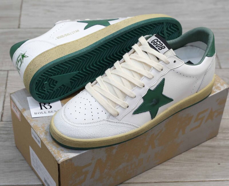 Giày Golden Goose Ball Star White Green Best Quality