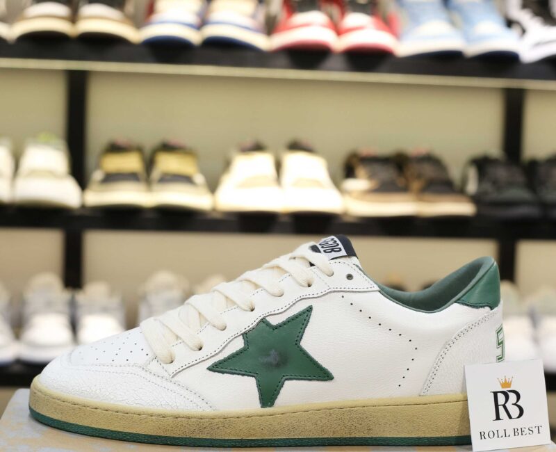 Giày Golden Goose Ball Star White Green Best Quality