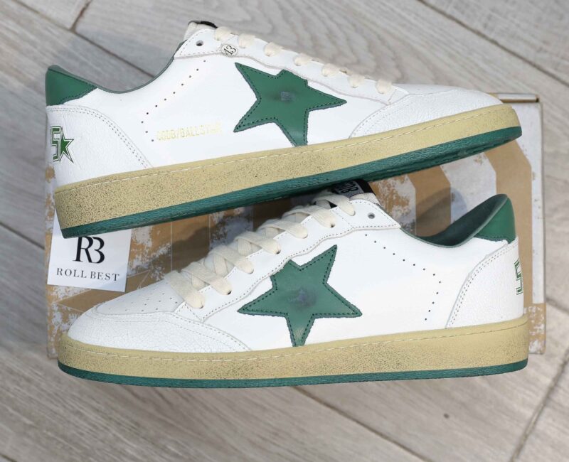 Giày Golden Goose Ball Star White Green Best Quality