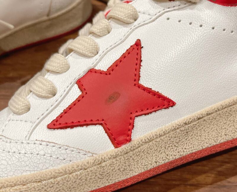 Giày Golden Goose Ball Star White Red Best Quality