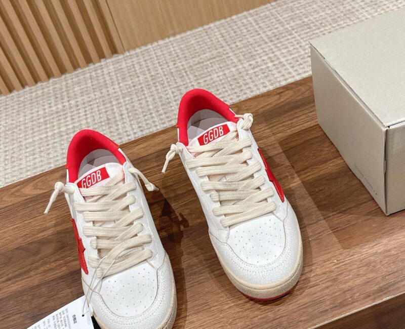 Giày Golden Goose Ball Star White Red Best Quality