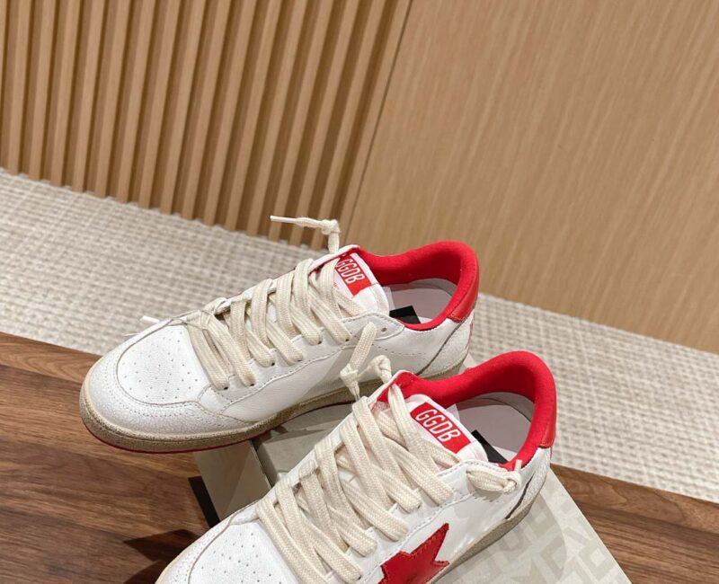 Giày Golden Goose Ball Star White Red Best Quality