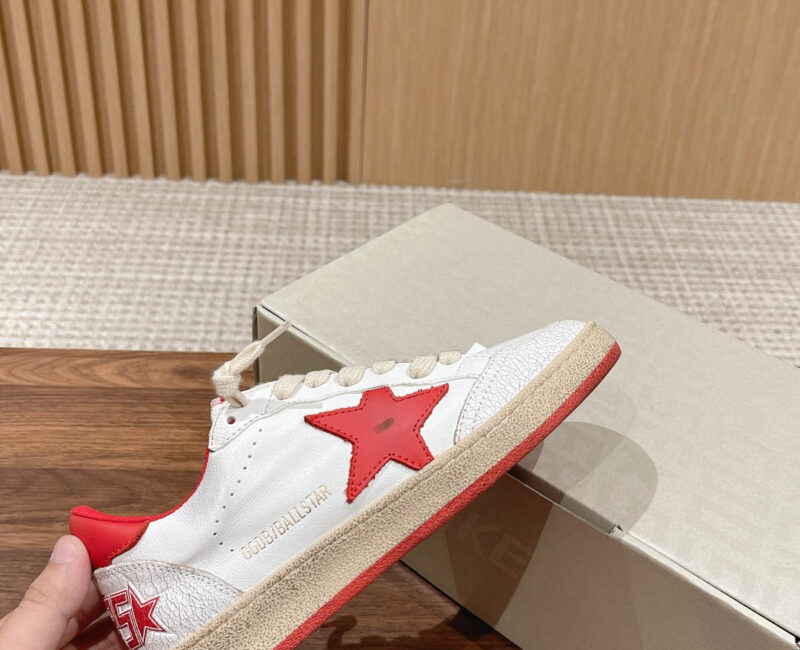 Giày Golden Goose Ball Star White Red Best Quality