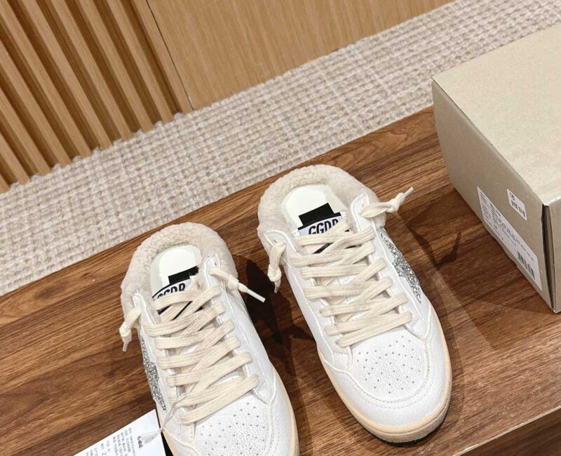 Giày Golden Goose baskets Ball Star Sabot White Beige Best Quality