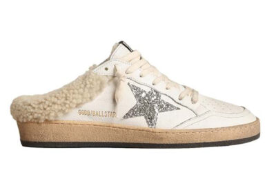 Giày Golden Goose baskets Ball Star Sabot White Beige Best Quality