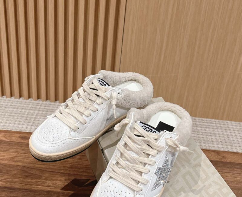 Giày Golden Goose baskets Ball Star Sabot White Beige Best Quality