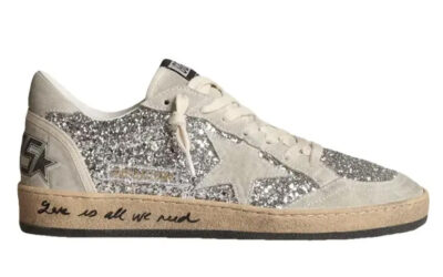 Giày Golden Goose Glitter Ball Star Sneakers Silver Best Quality