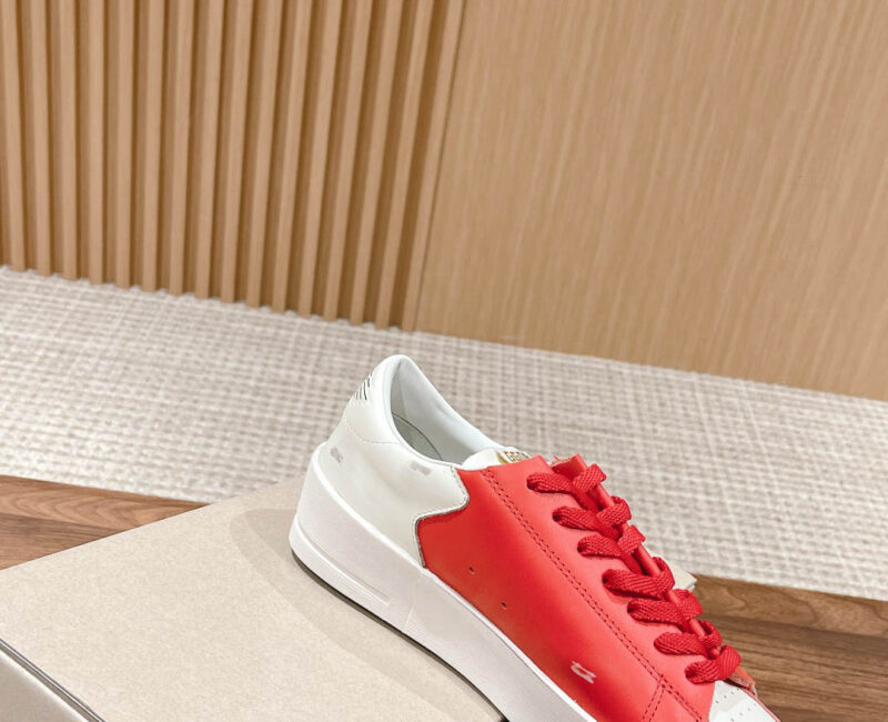 Giày Golden Goose Leather Stardan Red Sneakers Best Quality