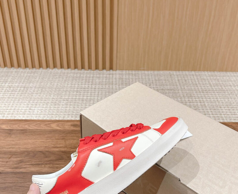 Giày Golden Goose Leather Stardan Red Sneakers Best Quality