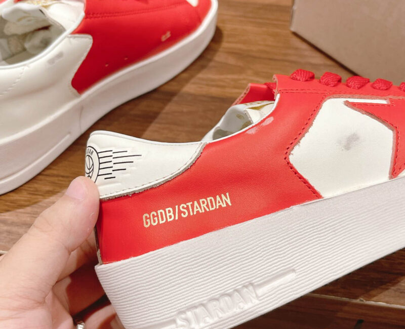 Giày Golden Goose Leather Stardan Red Sneakers Best Quality