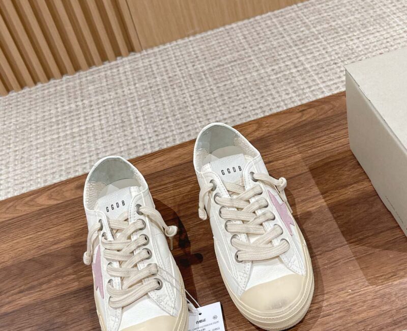 Giày Golden Goose Leather V-Star 2 Sneakers Best Quality