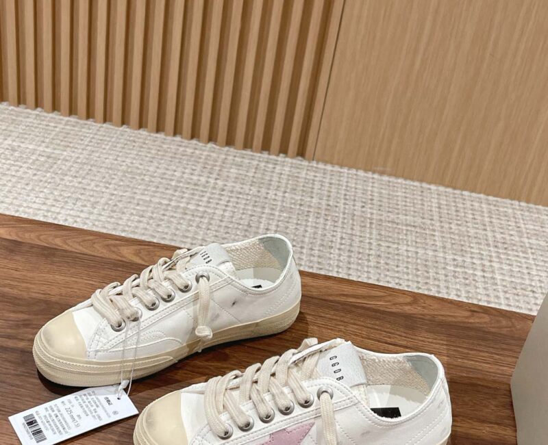 Giày Golden Goose Leather V-Star 2 Sneakers Best Quality