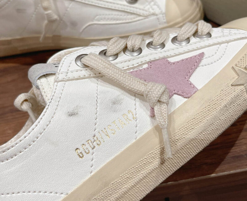 Giày Golden Goose Leather V-Star 2 Sneakers Best Quality