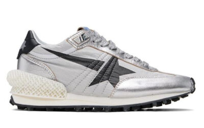 Giày Golden Goose Men's Silver & Black Marathon Best Quality