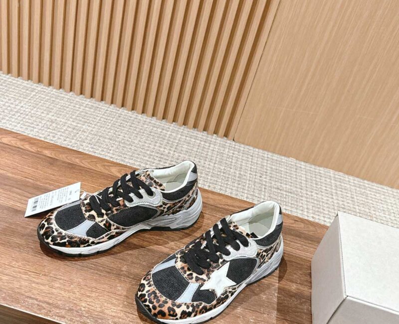 Giày Golden Goose Running Dad Fabric Mix Brown Best Quality