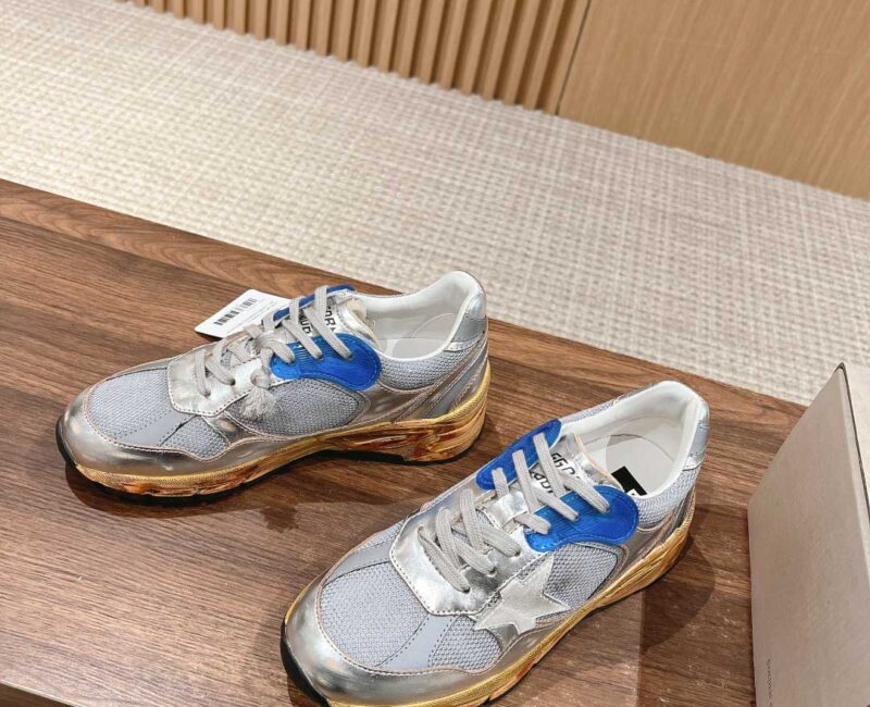 Giày Golden Goose Running Dad - Silver White Best Quality