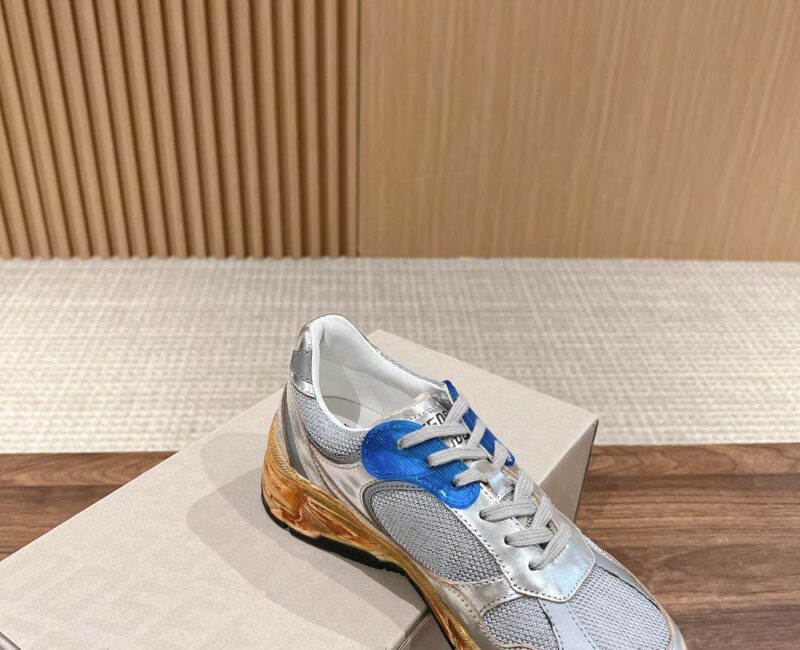 Giày Golden Goose Running Dad - Silver White Best Quality