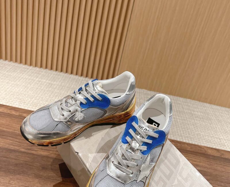 Giày Golden Goose Running Dad - Silver White Best Quality